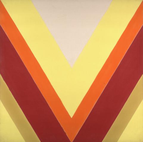 Kenneth Noland, Mercury (Ray Parker's Green in the Shadow of Red), 1962