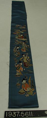 Unknown, Sleeve band of embroidered satin