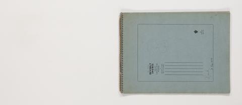 Henry Charles Pearson, Sketchbook. 18 leaves and front cover., 1954