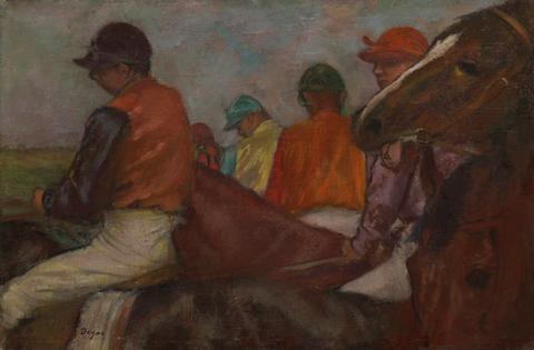 Edgar Degas, The Jockeys, ca. 1882