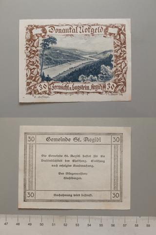 St. Aegidi, 30 Heller from St. Aegidi, Austria, Notgeld, 1920