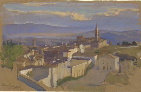 Edwin Austin Abbey, View of Perugia, n.d.