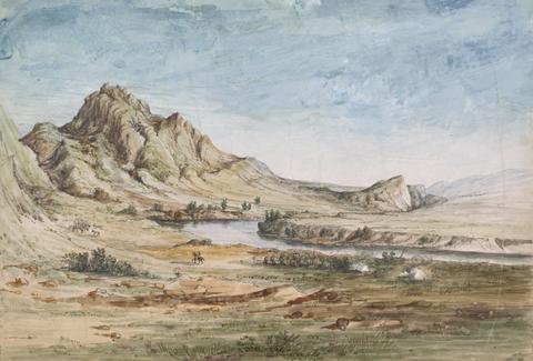 John Mix Stanley, Bear's Teeth Missouri River Gate of the Mountains, 1854
