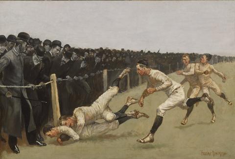 Frederic Remington, Touchdown, Yale vs. Princeton, Thanksgiving Day, Nov. 27, 1890, Yale 32, Princeton 0, 1890