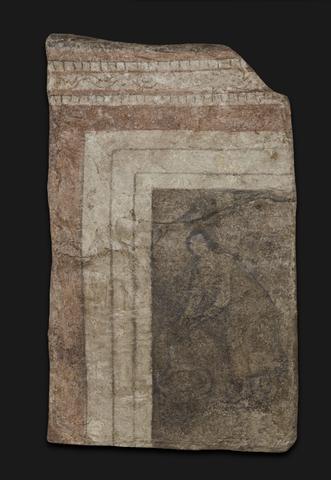Unknown, Baptistery wall painting: Woman at the Well, ca. A.D. 232