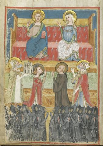 Master of Paciano, Matricola of the Confraternity of Saint Benedict, ca. 1330–40