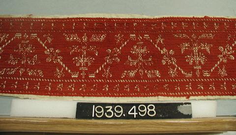 Unknown, Plain cloth, embroidered, n.d.