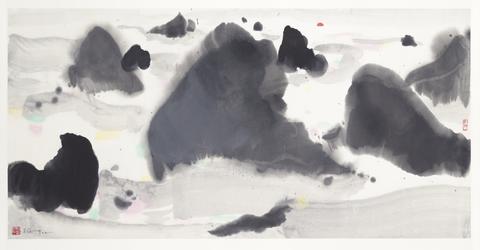 Wu Guanzhong, A Sea of Clouds, 1988