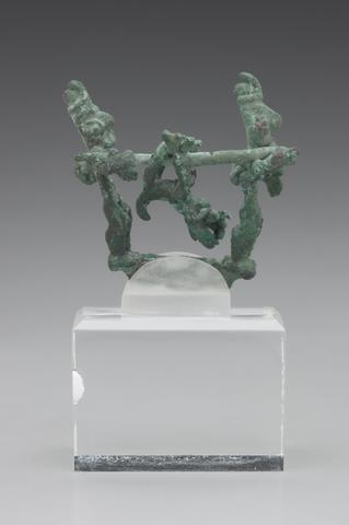 Unknown, Finial or Ornament in the Shape of Two Hunters Carrying a Deer, A.D. 400–700