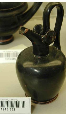 Unknown, Black-glazed oinochoe, type 10, Probably 4th century B.C.