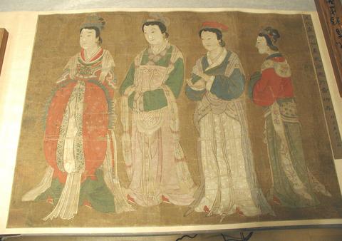 Lu Lengjia, Empress Wu and Her Three Attendants
