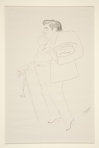 Georges de Zayas, Caricature of Francis Picabia, from Caricatures par Georges de Zayas..., 1919