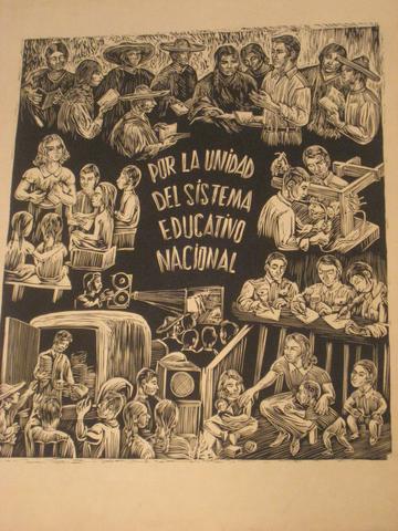 Alfredo Zalce, Por la unidad del sistema educativo nacional (For the Unity of the National Education System), mid-20th century
