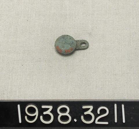 Unknown, Bronze Link with Button (Type 4)
Button-and-Loop Fastener, ca. 323 B.C.–A.D. 256