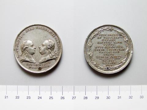 Leopold II, Holy Roman Emperor, Medal of Leopold II and Friedrich Wilhelm II, 1791