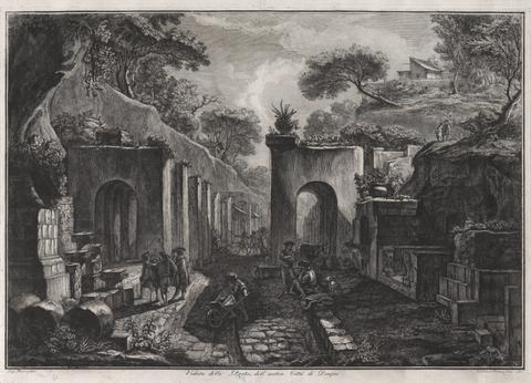 Francesco Piranesi, Veduta della Porta dell’antica Città di Pompei (View of the Gate of the Ancient City of Pompeii), 1789