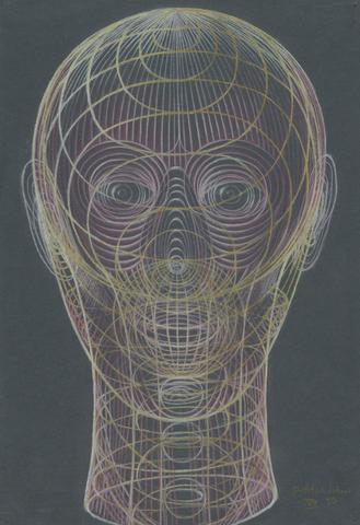 Pavel Tchelitchew, a. Geometric Head b. Verso, n.d.