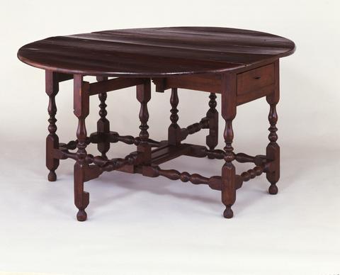 Unknown, Oval Table with Falling Leaves, 1690–1740