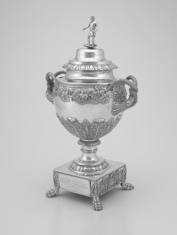 Fletcher and Gardiner, Covered Two-Handled Urn, 1830