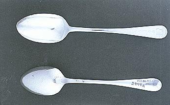 Samuel Parmelee, Two tablespoons, ca. 1795