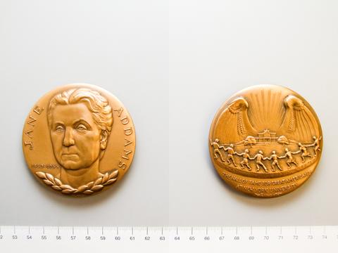 Jane Addams, The Hall of Fame Medal Commemorating Jane Addams, 1968