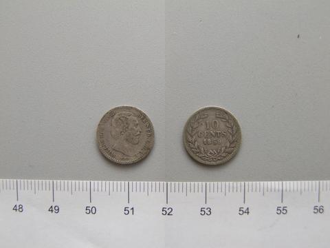 William III, King of the Netherlands, 10 Cents of William III, King of the Netherlands from Utrecht, 1859