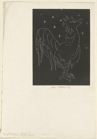 Anne Goldthwaite, Cock Crow, Night Series, ca. 1930