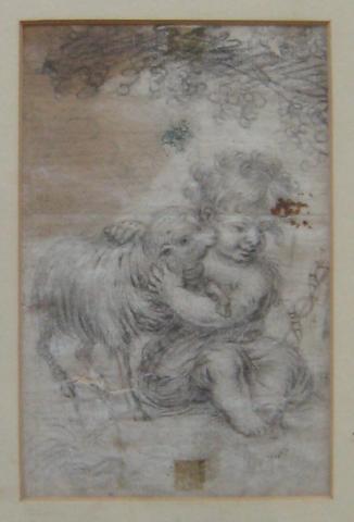 Unknown, Infant with Sheep (formerly Figure Study), 17th century