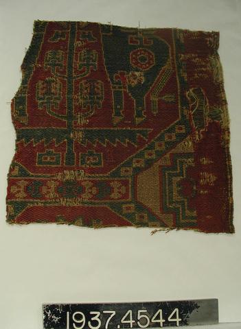 Unknown, Fragment of compound weft twill., 7th–8th century A.D.