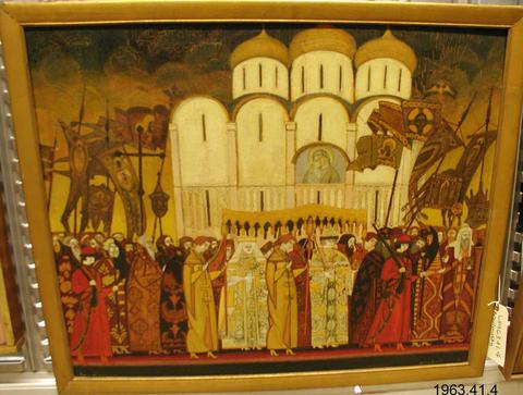 Leonide Brailowsky, Procession in Front of Ouspensky Cathedral (Cathedral of the Assumption), ca. 1926