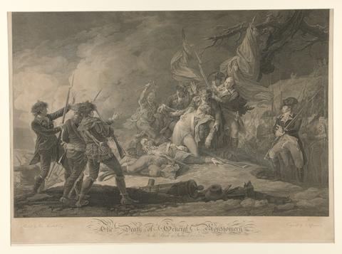 Johan Frederik Clemens, Death of General Montgomery at the Attack at Quebec, ca. 1798