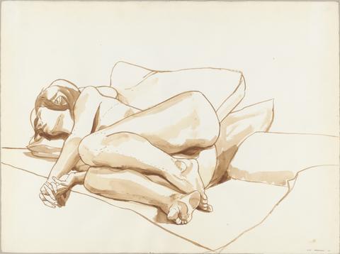 Philip Pearlstein, Nude Lying on Couch, 1966