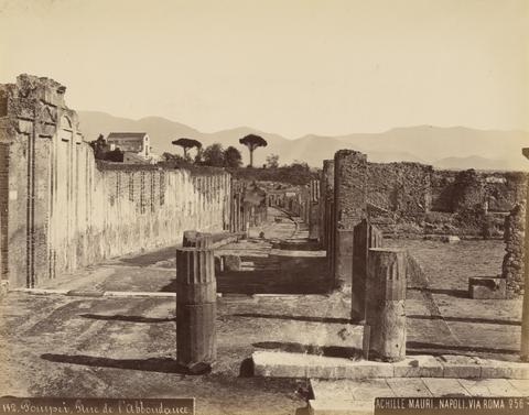Achille Mauri, Pompei, Rue de L'Abbondance, November 12, 1881