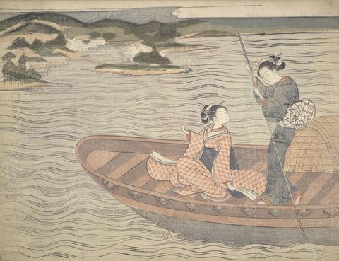Suzuki Harunobu, The Ferry Boat, probably 1765