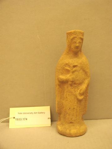 Standing female figure, 5th century B.C.