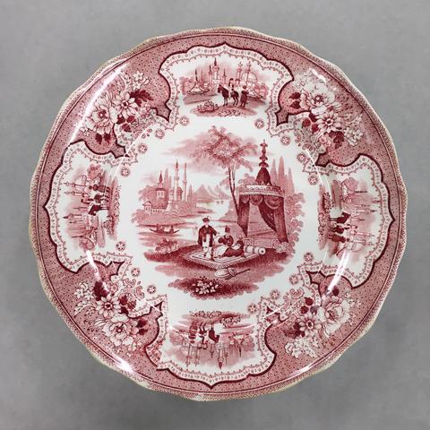 William Adams and Sons, Plate, "Palestine" Pattern, ca. 1835
