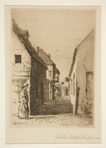 Gustave Adolphe Hoffmann, Narrow St. in St. Augustine, Florida, 1907