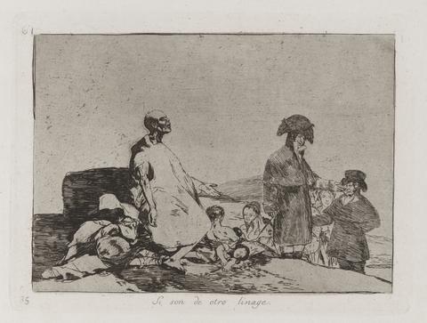 Francisco Goya, Si son de otro linage (Perhaps They Are of Another Breed), Plate 61 from Los desastres de la guerra (The Disasters of War), 1863