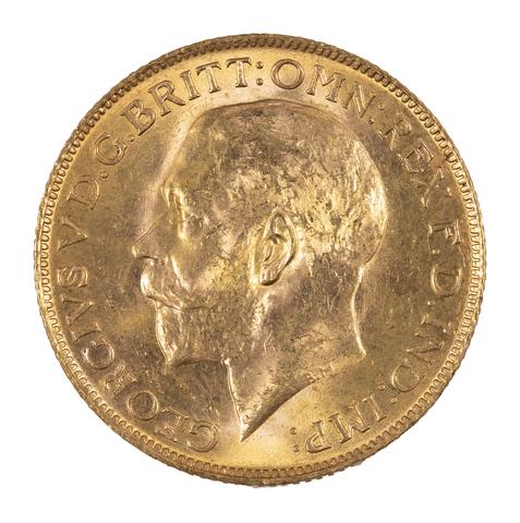 Sovereign of King George V from Pretoria, South Africa, 1928