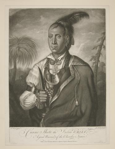 James McArdell, Cunne Shote, the Indian Chief, A great Warrior of the Cherokee Nation, ca. 1762
