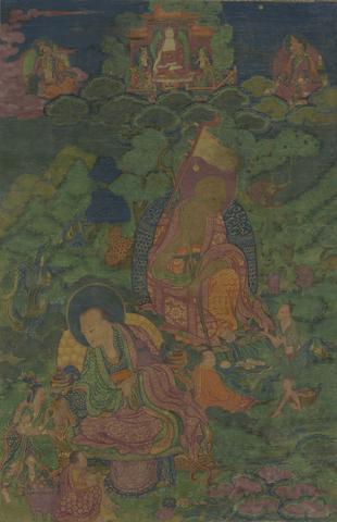 Unknown, Buddhist Elders, Arhats Kalika and Vanavasin, 17th - 18th century