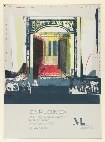 Lois Johnson, Lois M. Johnson, Recent Prints and Drawings, Audience Frieze/Winter Olympics 1980, January 5–31, 1981, 1981