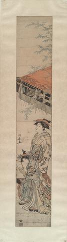 Torii Kiyonaga, Waiting for the New Year's Performance, 1785