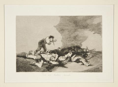 Francisco Goya, Para eso habeis nacido (This Is What You Were Born For), pl. 12 from Los desastres de la guerra (The Disasters of War), 1810–1820, published 1863