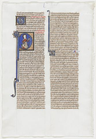 Unknown, Leaf from a Bible, 1250–1300