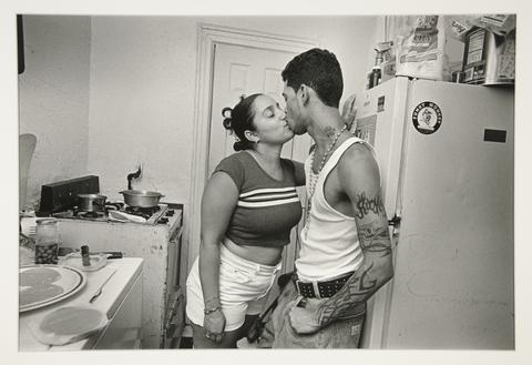 Regina Monfort, Adriana and Ricky Kissing, Brooklyn, NY, 2000, 2000