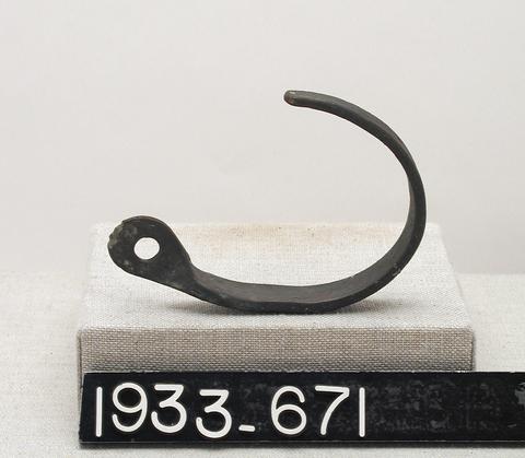 Unknown, Large Bronze Hook, ca. 323 B.C.–A.D. 256