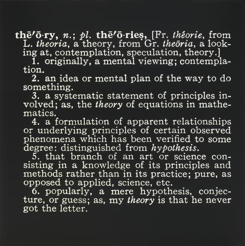 Joseph Kosuth, Titled (Art as Idea as Idea), 1967