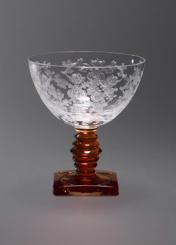 George Sakier, Champagne or Tall Sherbet Glass, "Queen Anne" Pattern, 1931–34