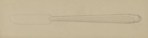Eliel Saarinen, Design drawing for a knife, 1929